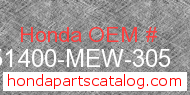 Honda 51400-MEW-305 genuine part number image