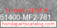 Honda 51400-MF2-781 genuine part number image