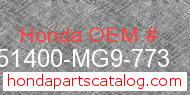 Honda 51400-MG9-773 genuine part number image