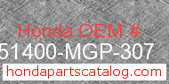 Honda 51400-MGP-307 genuine part number image