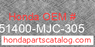 Honda 51400-MJC-305 genuine part number image