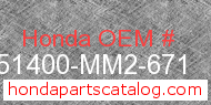 Honda 51400-MM2-671 genuine part number image
