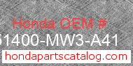 Honda 51400-MW3-A41 genuine part number image