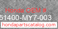 Honda 51400-MY7-003 genuine part number image