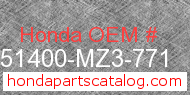 Honda 51400-MZ3-771 genuine part number image