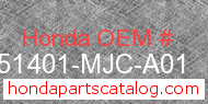 Honda 51401-MJC-A01 genuine part number image