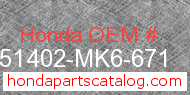 Honda 51402-MK6-671 genuine part number image