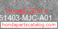 Honda 51403-MJC-A01 genuine part number image