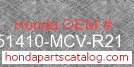 Honda 51410-MCV-R21 genuine part number image