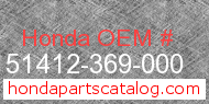 Honda 51412-369-000 genuine part number image