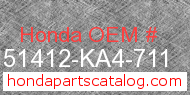 Honda 51412-KA4-711 genuine part number image