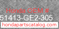 Honda 51413-GE2-305 genuine part number image