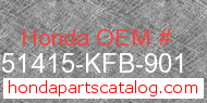 Honda 51415-KFB-901 genuine part number image