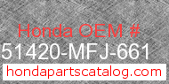 Honda 51420-MFJ-661 genuine part number image