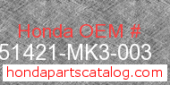 Honda 51421-MK3-003 genuine part number image
