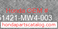 Honda 51421-MW4-003 genuine part number image