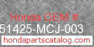 Honda 51425-MCJ-003 genuine part number image