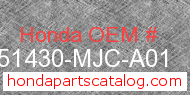 Honda 51430-MJC-A01 genuine part number image