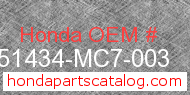 Honda 51434-MC7-003 genuine part number image