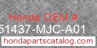 Honda 51437-MJC-A01 genuine part number image