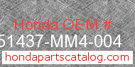 Honda 51437-MM4-004 genuine part number image