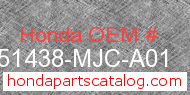 Honda 51438-MJC-A01 genuine part number image