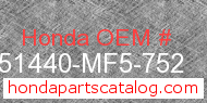 Honda 51440-MF5-752 genuine part number image