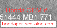 Honda 51444-MB1-771 genuine part number image