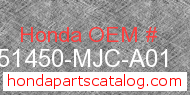 Honda 51450-MJC-A01 genuine part number image