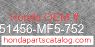 Honda 51456-MF5-752 genuine part number image