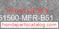 Honda 51500-MFR-B51 genuine part number image