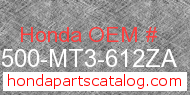 Honda 51500-MT3-612ZA genuine part number image