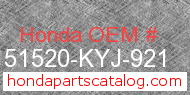 Honda 51520-KYJ-921 genuine part number image