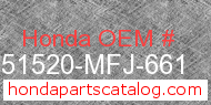 Honda 51520-MFJ-661 genuine part number image