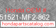Honda 51521-MF2-862 genuine part number image
