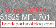 Honda 51525-MFL-701 genuine part number image