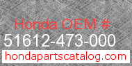 Honda 51612-473-000 genuine part number image
