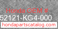 Honda 52121-KG4-000 genuine part number image