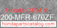 Honda 52200-MFR-670ZF genuine part number image