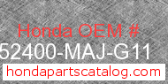 Honda 52400-MAJ-G11 genuine part number image