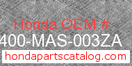 Honda 52400-MAS-003ZA genuine part number image