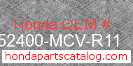 Honda 52400-MCV-R11 genuine part number image