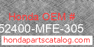 Honda 52400-MFE-305 genuine part number image