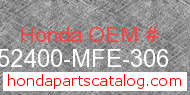 Honda 52400-MFE-306 genuine part number image