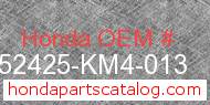 Honda 52425-KM4-013 genuine part number image