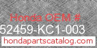 Honda 52459-KC1-003 genuine part number image
