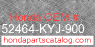 Honda 52464-KYJ-900 genuine part number image