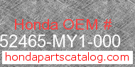 Honda 52465-MY1-000 genuine part number image