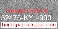 Honda 52475-KYJ-900 genuine part number image