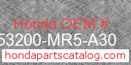Honda 53200-MR5-A30 genuine part number image